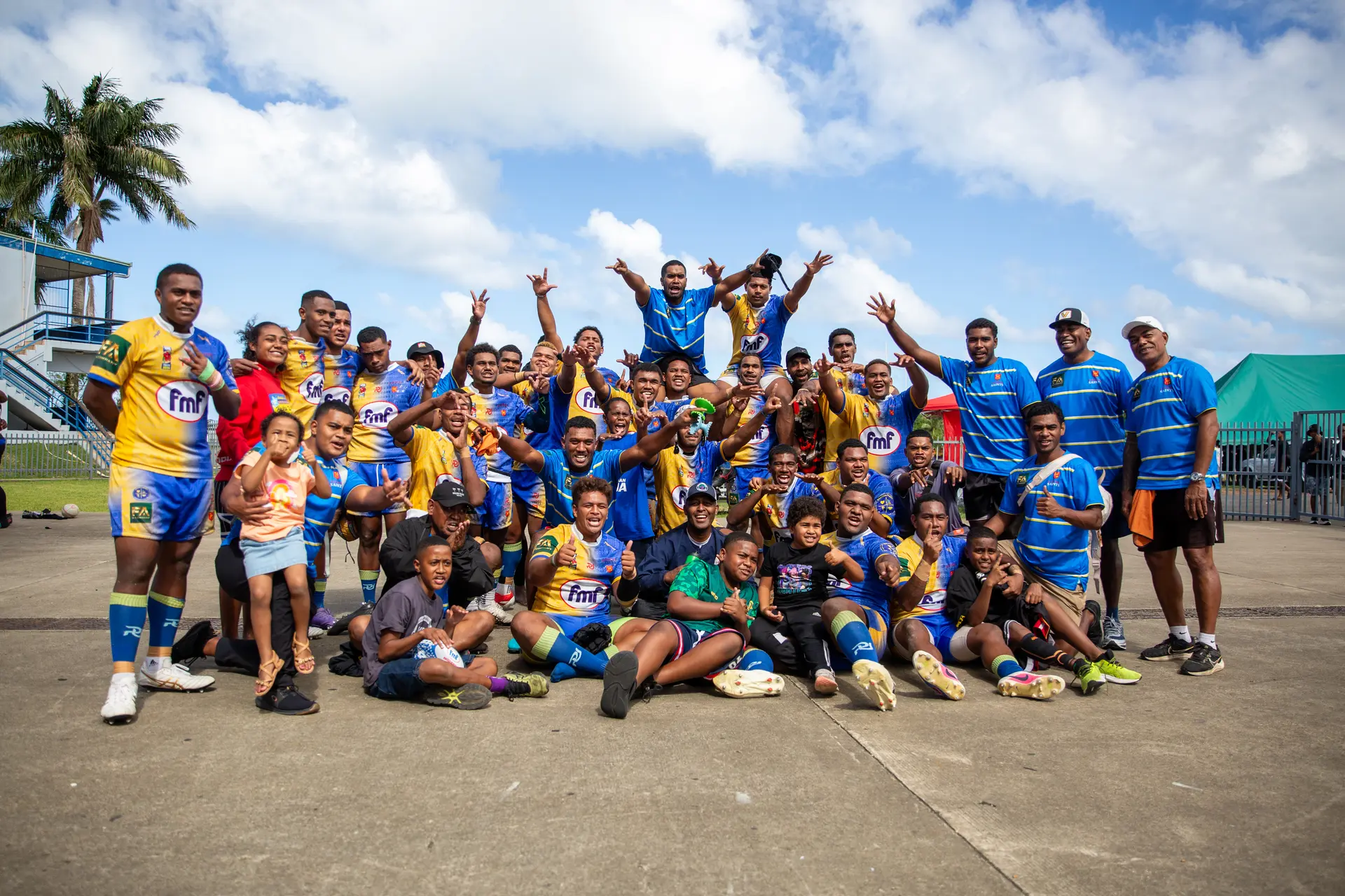 Eastern Saints Gold team after their semi – final win against Birdland Kadavu on July 11, 2026. Photo: Josua Buredua