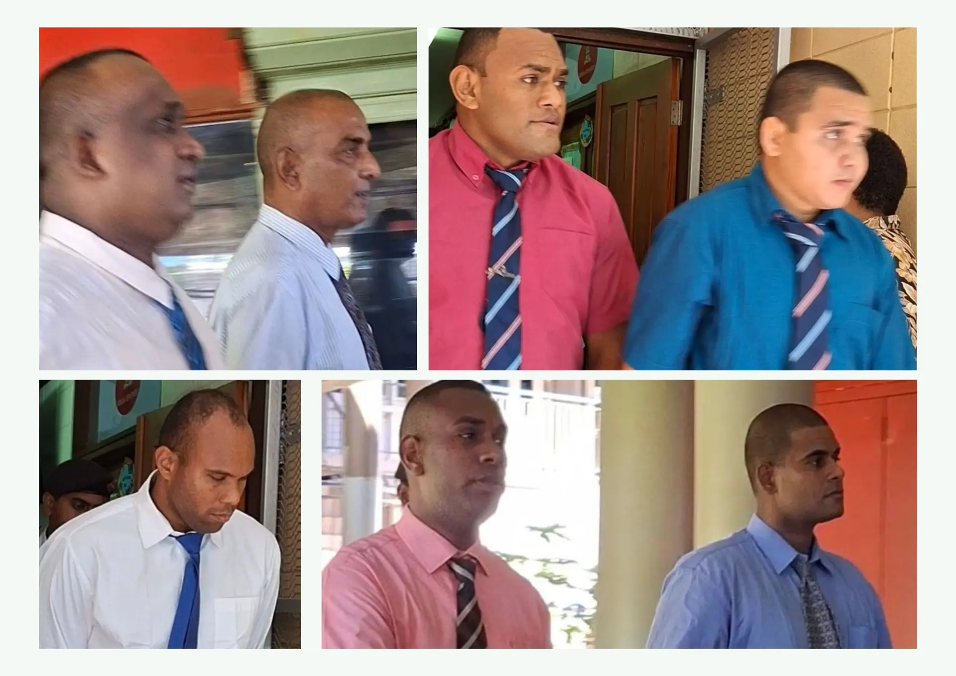 Top (from left):  Abdul Saiban and Sonal Kumar, Ratu Filimoni Yawayawa and Owen Smith. Bottom: Fenton Thaggard,  Isikeli Nagilolevu and Ratu Peni Ranamu.