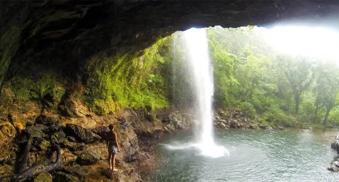 One of the many pools of Taveuni.