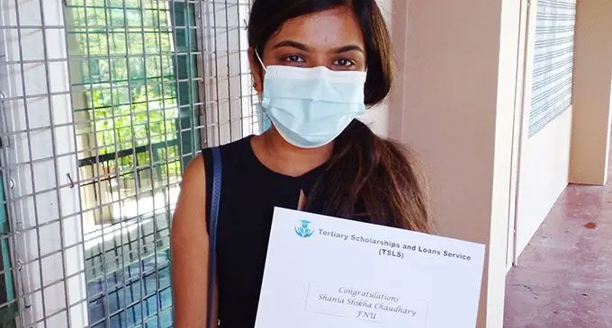 FNU College of Medicine, Nursing and Health Sciences second year student Shania Chaudhary.