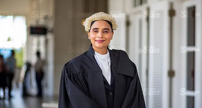 Gold Medallist wife and Most Outstanding Law Graduate of her lot, Preeti Verma at the Grand Pacific Hotel on November 19, 2021. Photo: Leon Lord