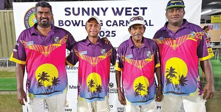 Team Padayachi (from left) Shivan Padayachi, Pita Cabenasiga, Som Padayachi and Filipe Delai. Photo: Waisea Nasokia