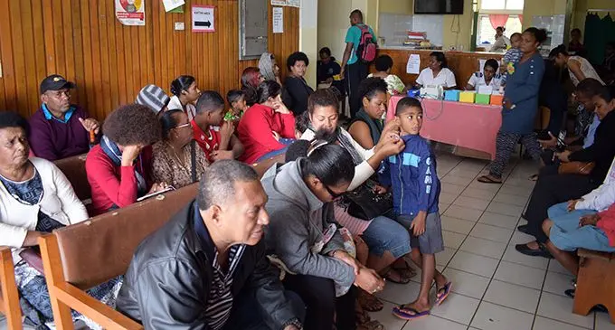 People wait at the Lami Health Centre’s outpatient department on May 7, 2019. Photo:  Ronald Kumar 