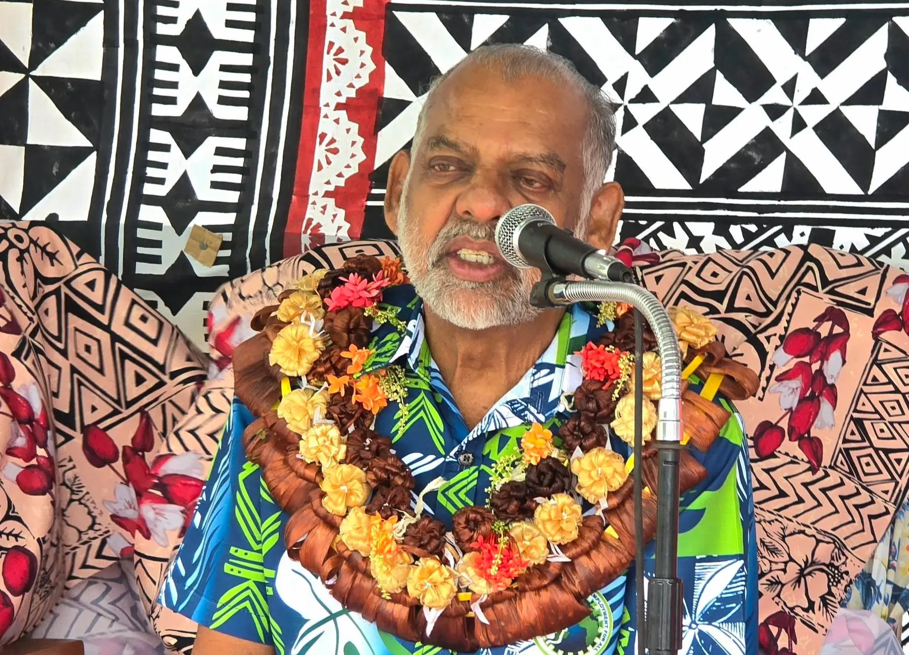 Minister for Employment, Productivity and Workplace Relations Agni Deo Singh during a visit in Taveuni on August 30, 2026. Photo: Supplied.