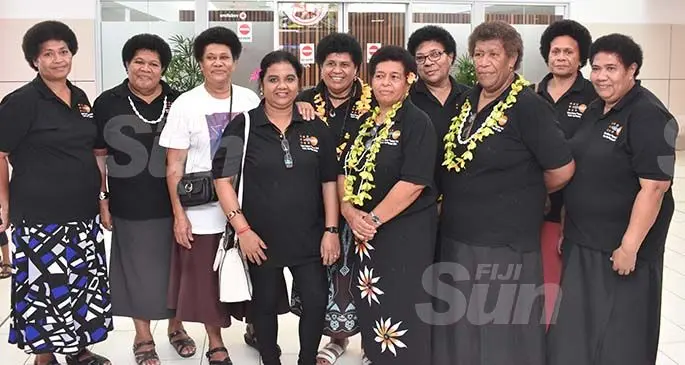 Members of the retired senior midwives response team at the Nadi International Airport on February 29, 2020. Photo: Waisea Nasokia
