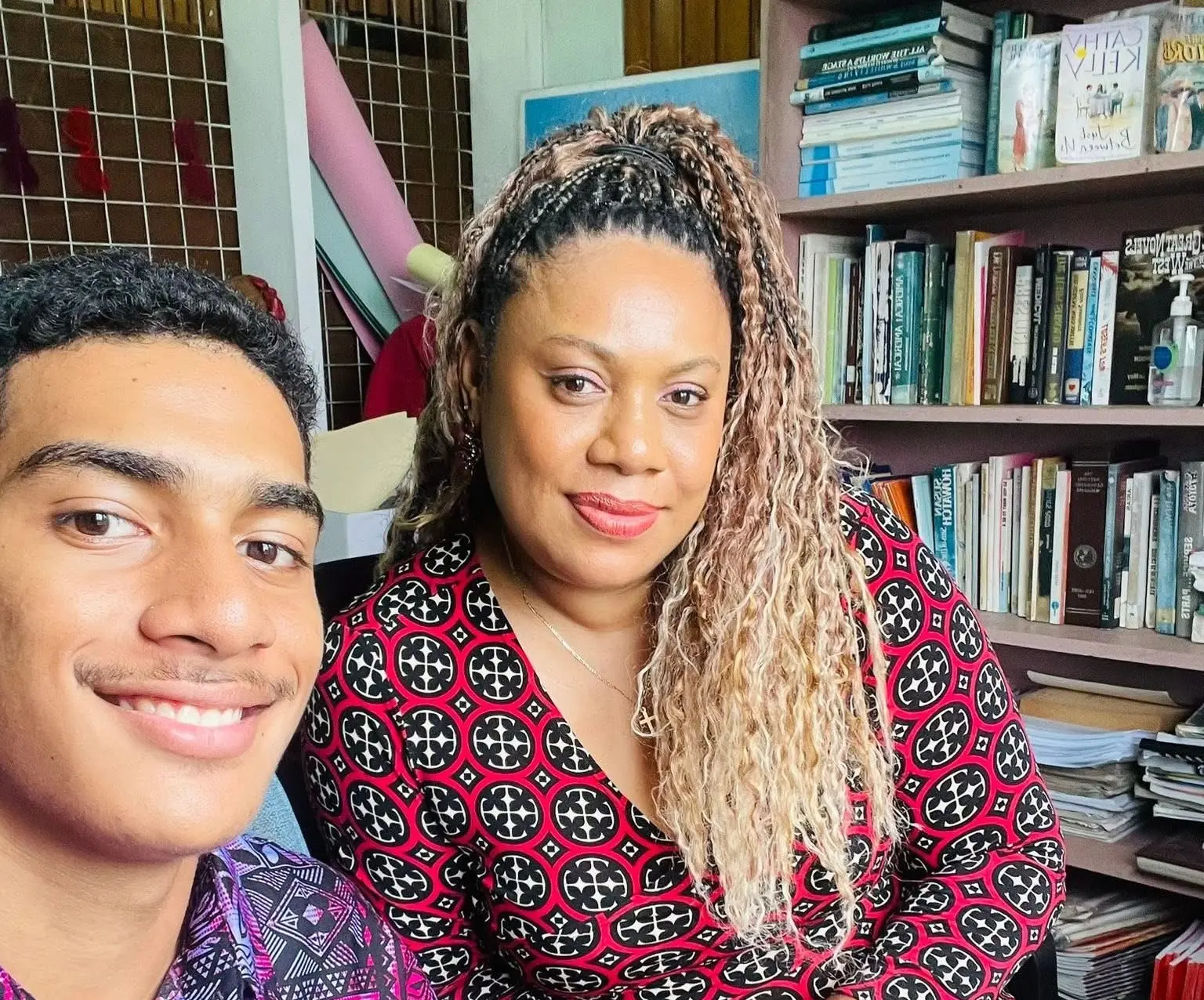 Chance Wong with mom Penina Waqatabu.