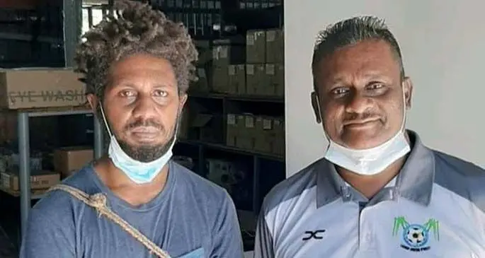 From left: Jared Rongosulia and Prakash Narayan in Lautoka.