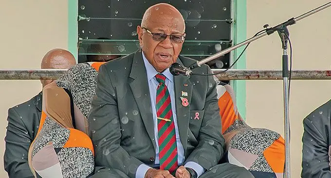 Prime Minister Sitiveni Rabuka speaking at the opening of Tailevu Provincial Council meeting on October 16, 2024. Photo: DEPTFO News