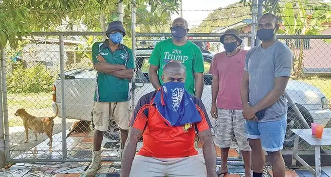 The PYGMIES group members, from left: Pauliasi Tavakece, group founder and president, Josateki Labalaba, Kelemedi Lenadi (sitting), Kete Bacavola and Manasa Volau at Natokowaqa, Lautoka. 