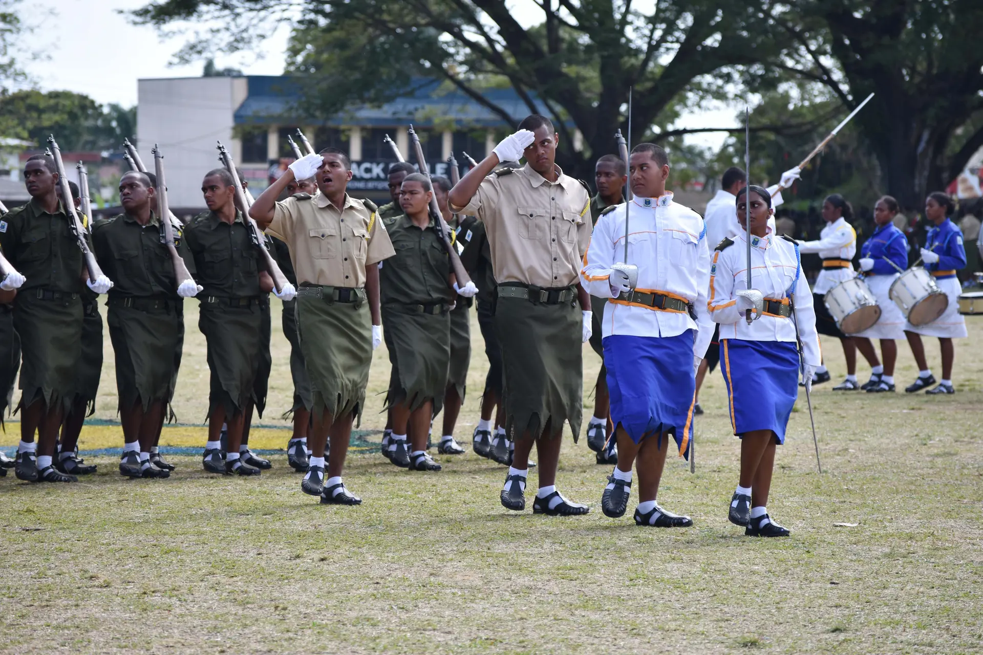 Natabua High School students during the cadet passing out parade on July 31, 2026.
