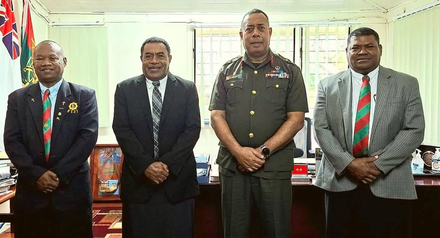 From left: RFMF Reverend Taniela Tama, Methodist Church General Secretary Reverend Jolami Lasawa, RFMF Commander Major-General Ro Jone Kalouniwai and Reverend Viliame Tunidau.