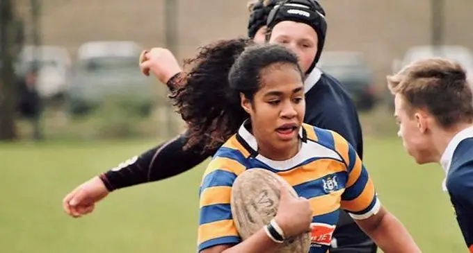 Sulita Waisega in action for Haagsche Rugby Club (HRC). Photo: Haagsche Rugby Club