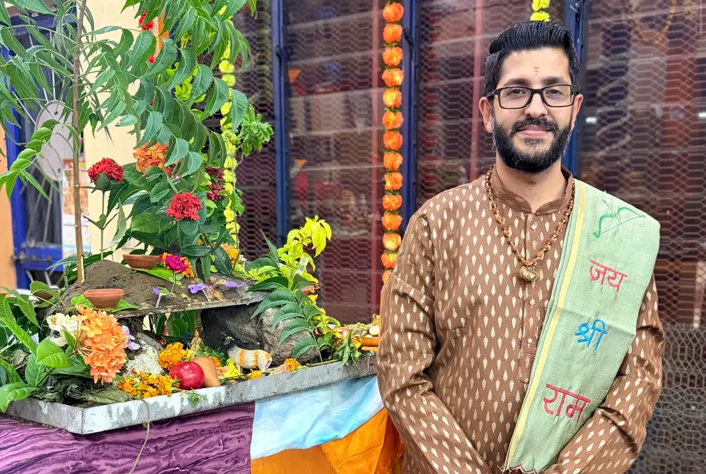 Shree Sanatan Dharm Purohit Brahman Maha Sabha Fiji national general secretary Pundit Krishneel Krishan Tiwari in Suva on October 25, 2026. Photo: Supplied.
