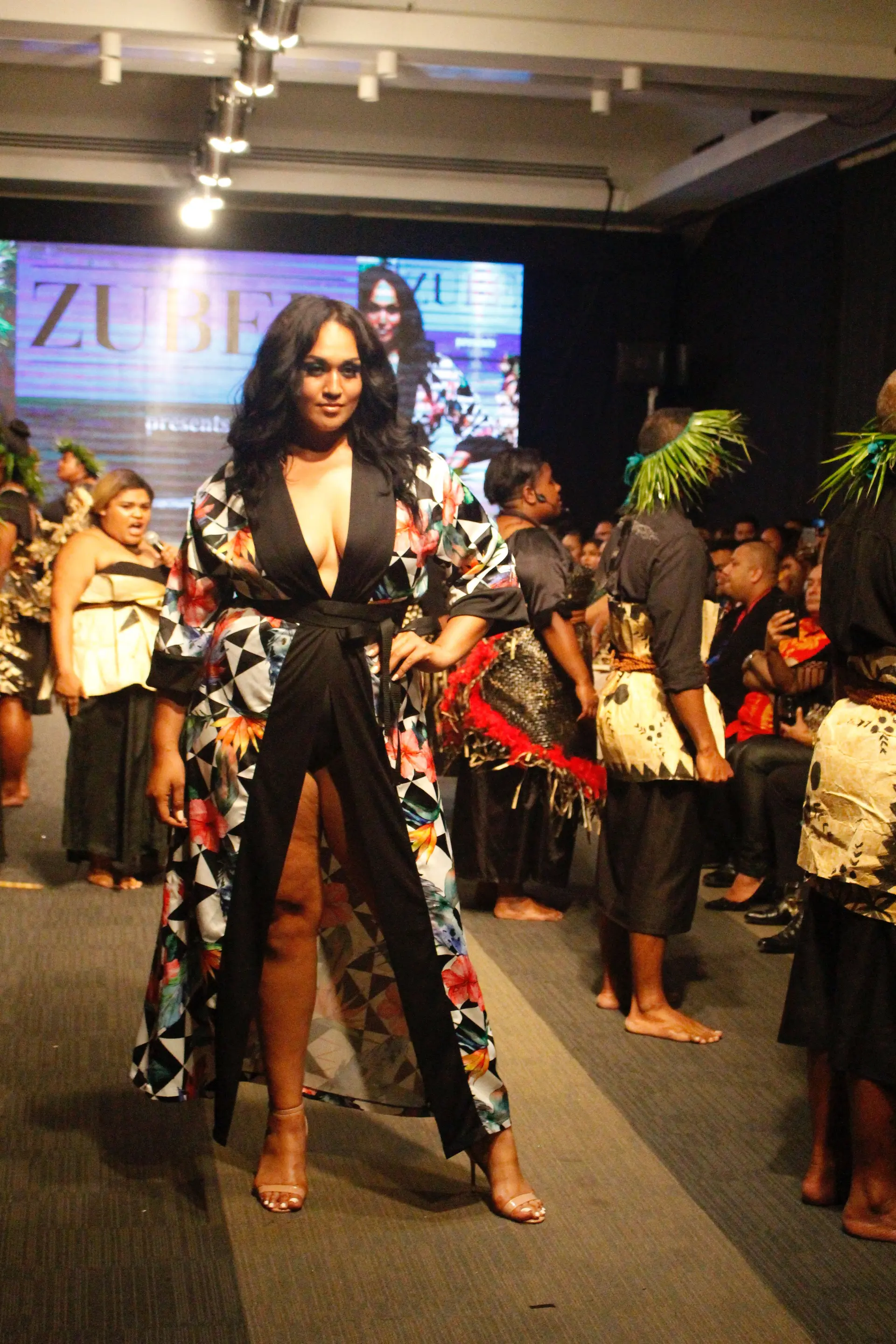 A model wearing a collection from Zuber during the Bottega Fijian Fashion Festival at the Grand Pacific Hotel Suva on June 7,2019.Photo:Simione Haravanua.