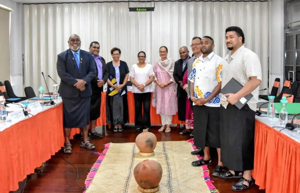 Members of the Standing Committee on Economic Affairs and representatives of the Fiji Human Rights and Anti-Discrimination Commission in Parliament on October 20, 2025. Photo - Parliament of Fiji
