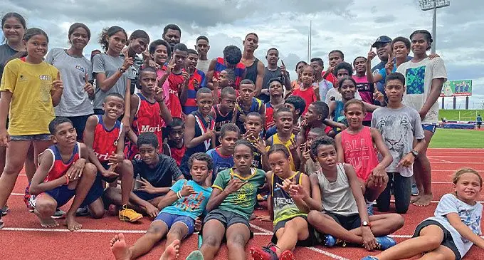 Suva One athletics squad during their training session at the HFC Bank Stadium, Suva on November 26, 2024. Photo: Ioane Asioli