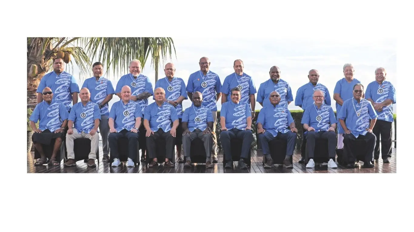 Leaders from the Pacific Islands Forum member countries during the 54th PIFs leaders meeting in the Solomon Islands last year. 