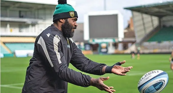Veteran Northampton Saints lock Api Ratuniyarawa gets the recall the join the Flying Fijians squad for the November Test matches against Spain, Wales and Georgia. Photo: Northampton Saints  