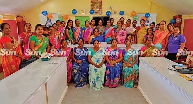 Women of the Then India Sanmarga Ikya Sangam (TISI) religious organisation in Labasa who marked International Women’s Day on March 8, 2022.   Photo: Sampras Anand