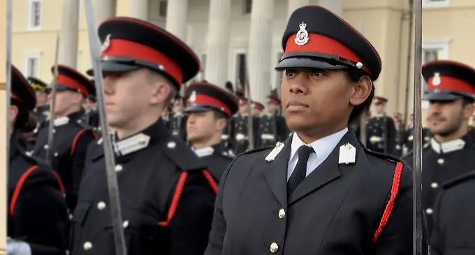 Second-Lieutenant Roko Bua Wainise Silatolu who was commissioned from the Royal Military Academy Sandhurst over the weekend. Source: @PaulWelsh_UK Twitter Feed