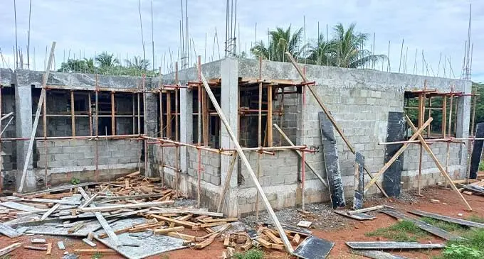 The current extension project of the Grand Eastern Hotel in Labasa on January 23, 2024. Photo: Shratika Naidu