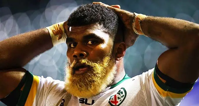 Drua product... Flying Fijians and London Irish No.8 Albert Tuisue played for the Fijian Drua when they won the 2018 Australia’s National Rugby Championship. Photo: London Irish