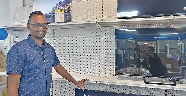 Nadi Home & Living Store sales associate Avineel Narayan at Nadi Town. Photo: Mereleki Nai