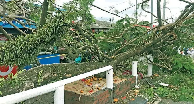 The scene of the incident near the Suva Municipal Market kiosks a woman was killed and another injured on December 16, 2021.