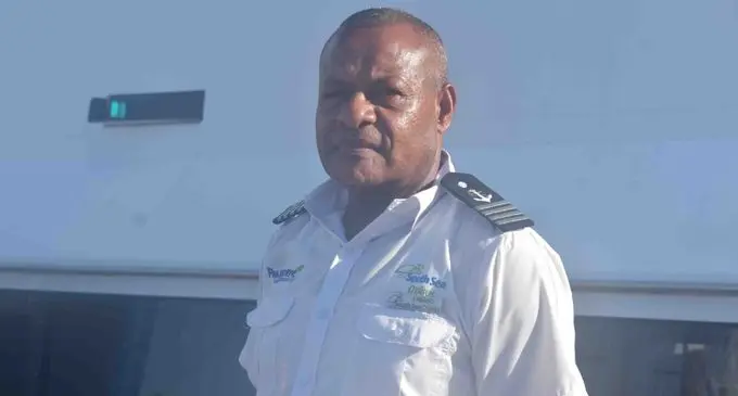 South Sea Cruises Captain Fabiano Tikoiloreta at Port Denarau in Nadi on December 29, 2018. photo: Mereleki Nai