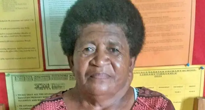 Lagalaga Sanatan Primary School Manager, Akisi Vinaka.
