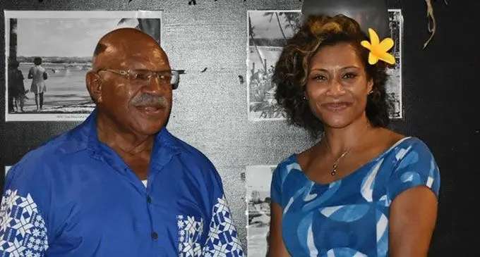 SODELPA Leader Sitiveni Rabuka and Lynda Tabuya at the Fundraiser event on February 24, 2018.