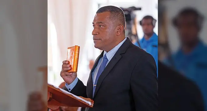 Minister for Housing and Local Government, Maciu Katamotu. Photo: Leon Lord