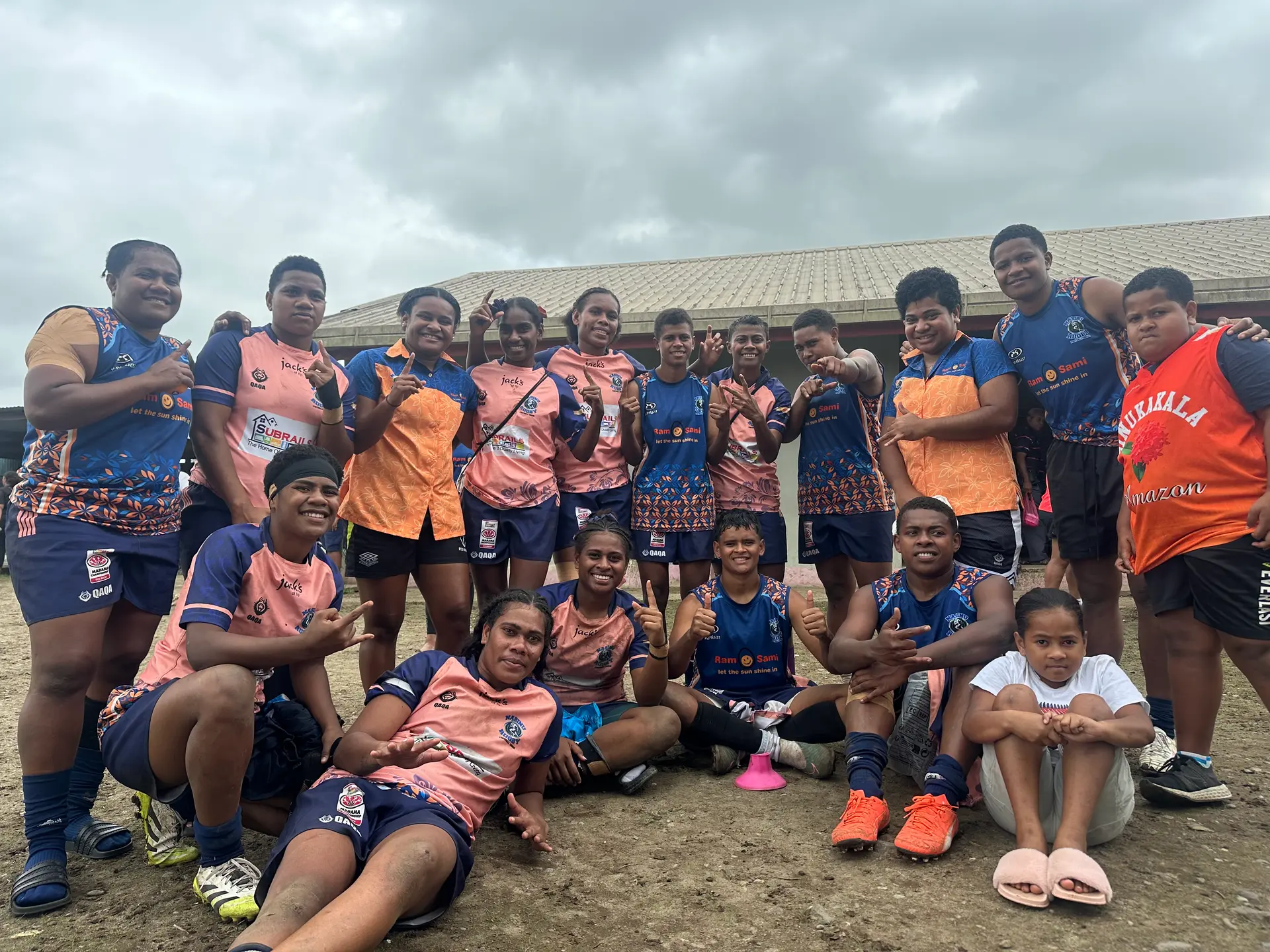The Nasinu womens team after their round seven match against Naitasiri at Ratu Cakobau Park, Nausori.  Photo: Ioane Asioli