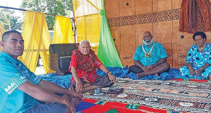 (Second from left) Momo Levu Na Tui Vuda Ratu Eparama Kitione Tavaiqia during the Nabavatu day celebration at the Vuda District School grounds in Viseisei village, Lautoka on May 9, 2024. Photo: Salote Qalubau