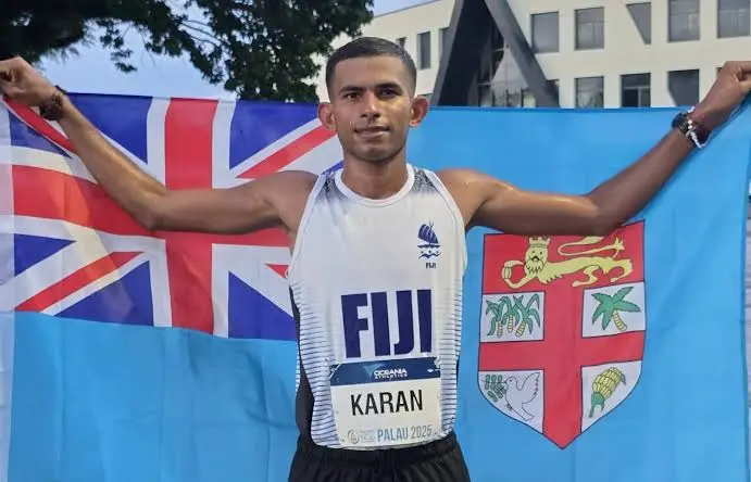 Yeshnil Karan is back on track for the Commonwealth Games in Glasgow, Scotland.