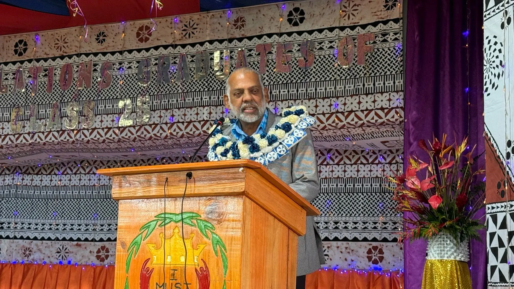 Employment Minister Agni Deo Singh at Montfort Boys' Town on November 22, 2025. Photo - Kaneta Naimatau.jpg