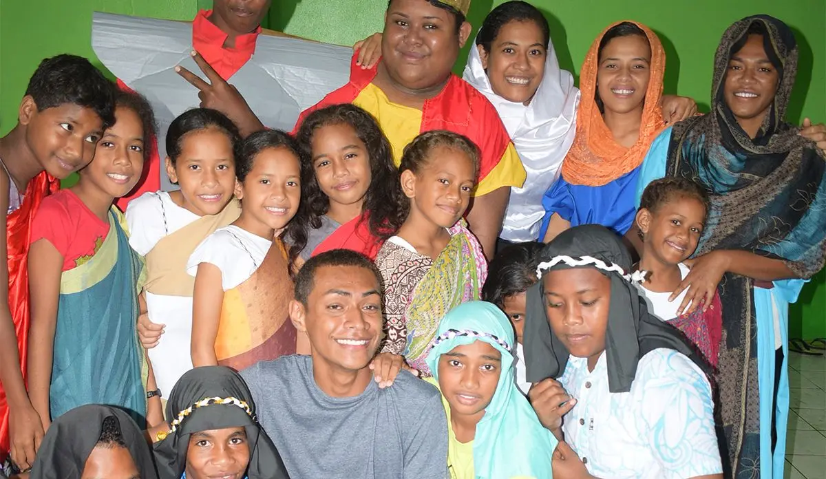 Youths from Raiwaqa dress for Easter crucifixion drama at St. Pius X Parish Raiwaqa on April 19, 2019. Photo: Ronald Kumar.