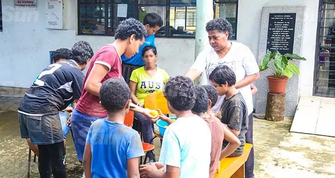 Children at the Methodist Dilkusha Home prepare a meal at the Home on May 9, 2020. Photo: Kelera Sovasiga