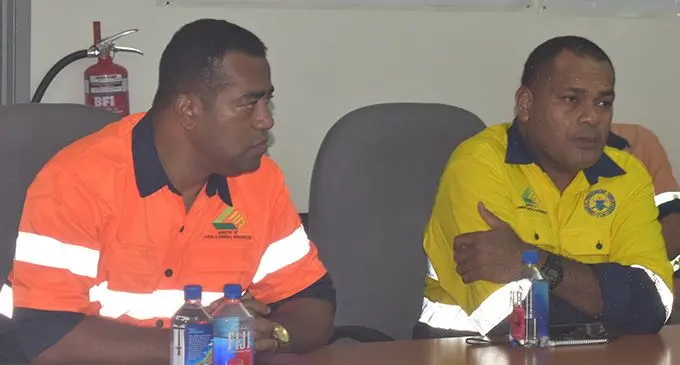 Minister for Mineral Resources, Filimoni Vosarogo, met with staff and management of Vatukoula Gold Mines Limited during his ministerial tour of the West.