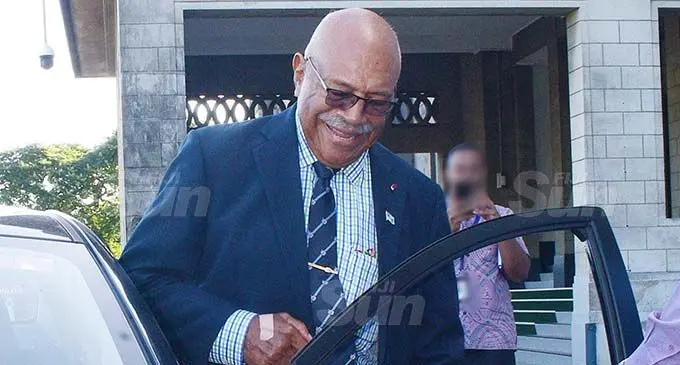 Opposition Leader Sitiveni Rabuka.  Photo: Ronald Kumar.