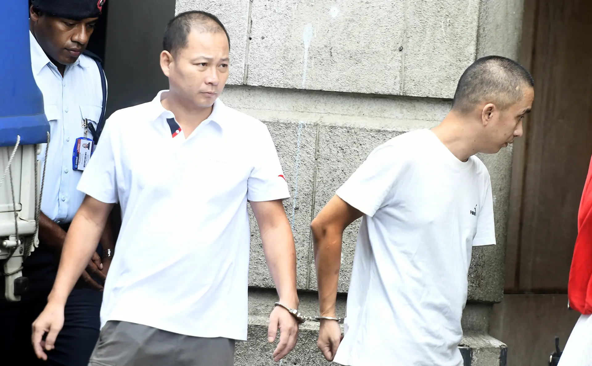 Yu Yung Feng and Zhou Lau outside High Court in Suva on April 7, 2026. 