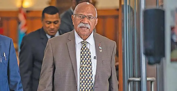 Prime Minister Sitiveni Rabuka.
