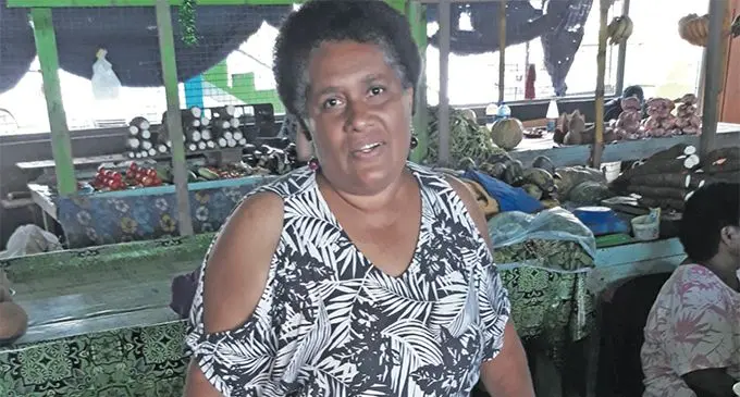 Tavenisa Taoi at Valelevu Market. Photo: Inoke Rabonu