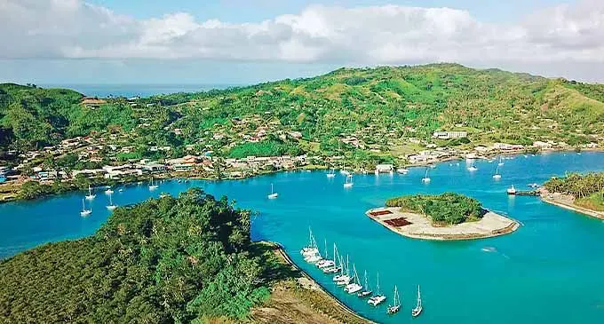 Savusavu Bay & Town.