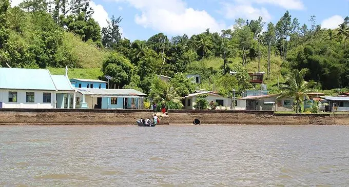 A village in Kadavu is being protected from heavy waves and sea level rise as a result of climate change.