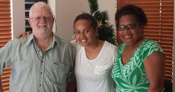 The late Peter Lomas, pictured with his late wife Venina Lomas and daughter Losalini Lomas. 