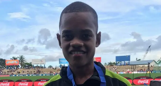 Valami Rasiga of Kamil Muslim College at the ANZ Stadium on April 17, 2019. Photo: Anasilini Natoga