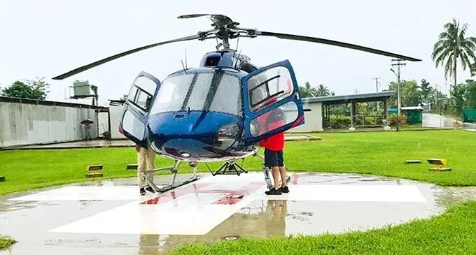 The Helipad at the new Navosa Hospital.
