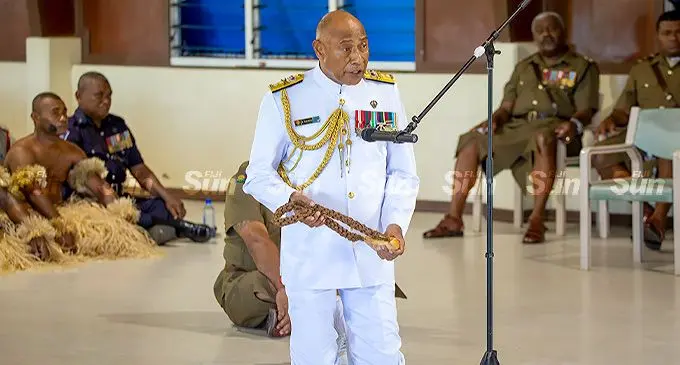 Former Commander of the Republic of Fiji Military Forces (RFMF) Rear-Admiral Viliame Naupoto. Photo: Leon Lord.