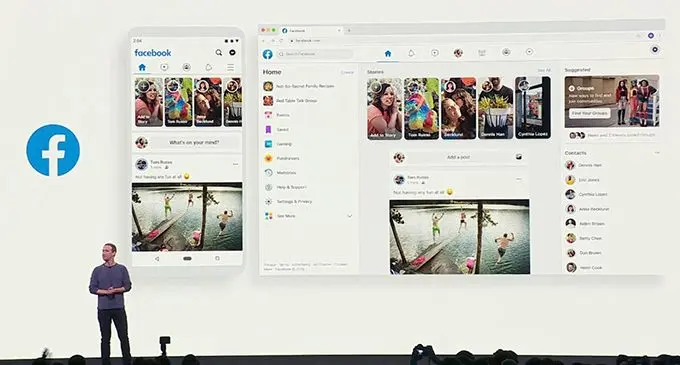 Facebook founder and chief executive officer Mark Zuckerberg announcing the changes at the company’s annual F8 developer conference.  